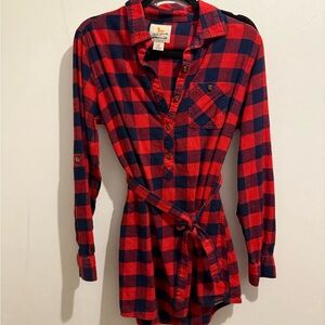 🩶Field & Stream Red and Navy Checkered Shirt